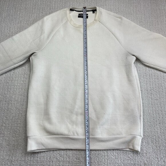 Kenneth Cole White Thermal Crewneck Sweater Men's Size Large Read* - Picture 10 of 15